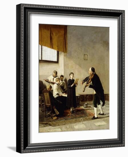 On the Eve of the Feast-Mose Bianchi-Framed Giclee Print