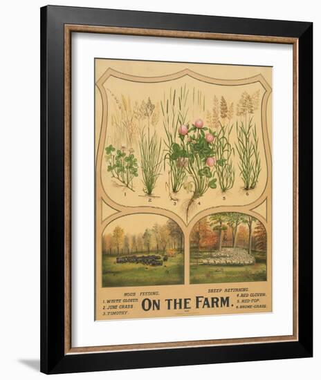 On the Farm, c. 1904-Vintage Reproduction-Framed Art Print