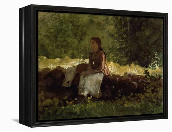 On the Fence-Winslow Homer-Framed Premier Image Canvas