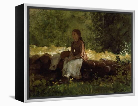 On the Fence-Winslow Homer-Framed Premier Image Canvas