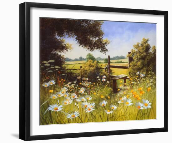 On the Footpath-Unknown Unknown-Framed Art Print