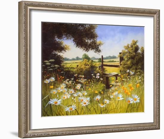 On the Footpath-Unknown Unknown-Framed Art Print