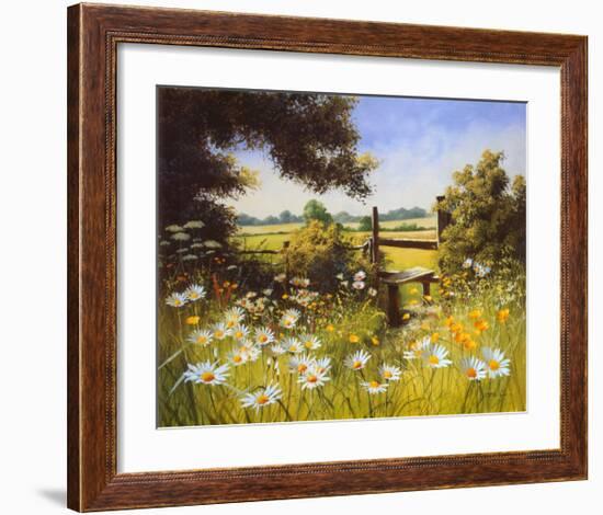 On the Footpath-Unknown Unknown-Framed Art Print