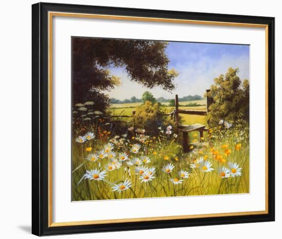 On the Footpath-Unknown Unknown-Framed Art Print