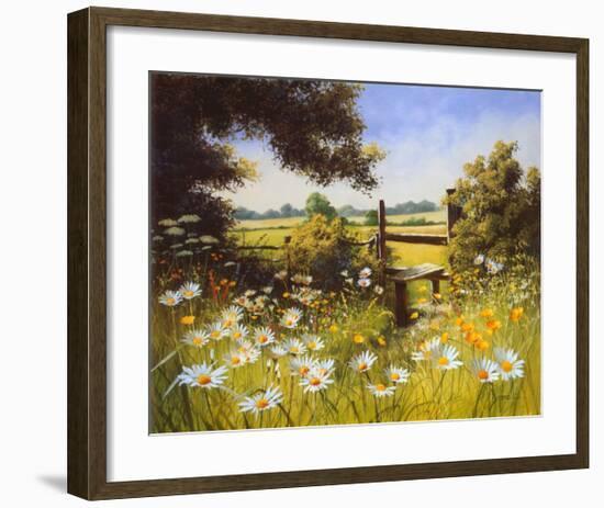 On the Footpath-Unknown Unknown-Framed Art Print