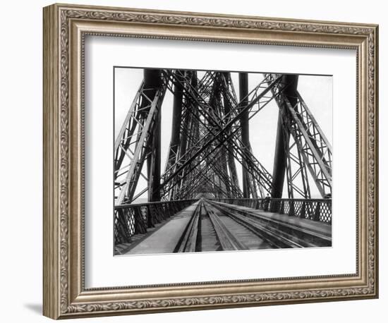 On the Forth Bridge, C.1890-null-Framed Photographic Print