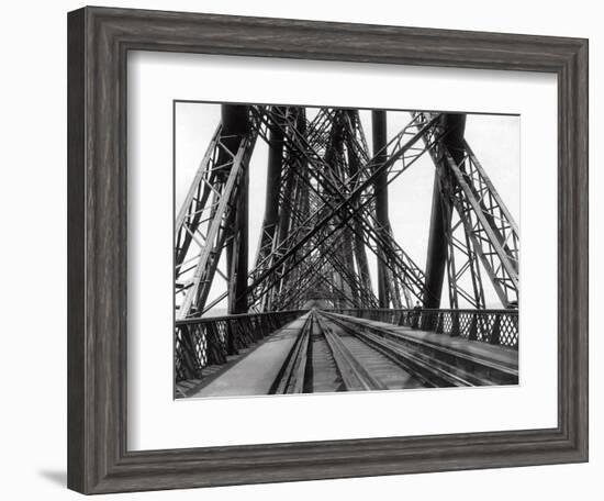 On the Forth Bridge, C.1890-null-Framed Photographic Print