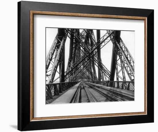 On the Forth Bridge, C.1890-null-Framed Photographic Print