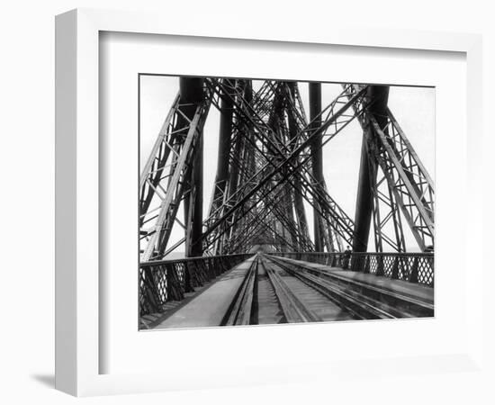 On the Forth Bridge, C.1890-null-Framed Photographic Print