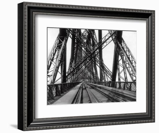 On the Forth Bridge, C.1890-null-Framed Photographic Print