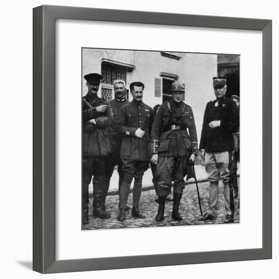 On the front and after experience he commanded 6th Royal Scots Fusiliers, c1916, (1945)-Unknown-Framed Photographic Print