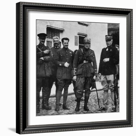 On the front and after experience he commanded 6th Royal Scots Fusiliers, c1916, (1945)-Unknown-Framed Photographic Print