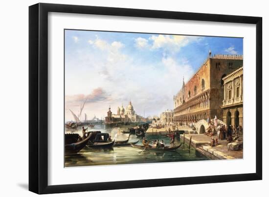 On the Grand Canal, Venice, Italy-Edward Pritchett-Framed Giclee Print