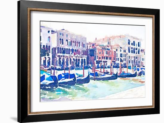 On the Grande Canal-Emily Navas-Framed Art Print