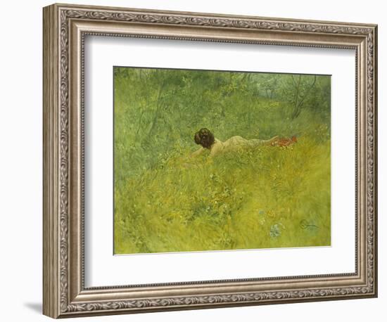 On the Grass; I Grongraset, 1902-Carl Larsson-Framed Giclee Print