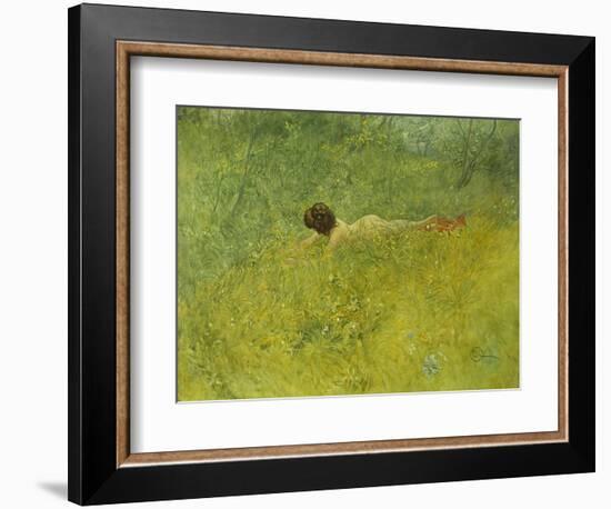 On the Grass; I Grongraset, 1902-Carl Larsson-Framed Giclee Print