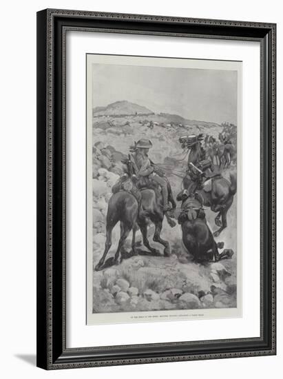 On the Heels of the Boers, Mounted Infantry Attacking a Wagon Train-Sir Frederick William Burton-Framed Giclee Print