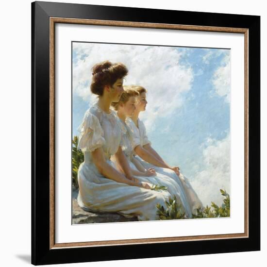 On the Heights-Charles Courtney Curran-Framed Premium Giclee Print