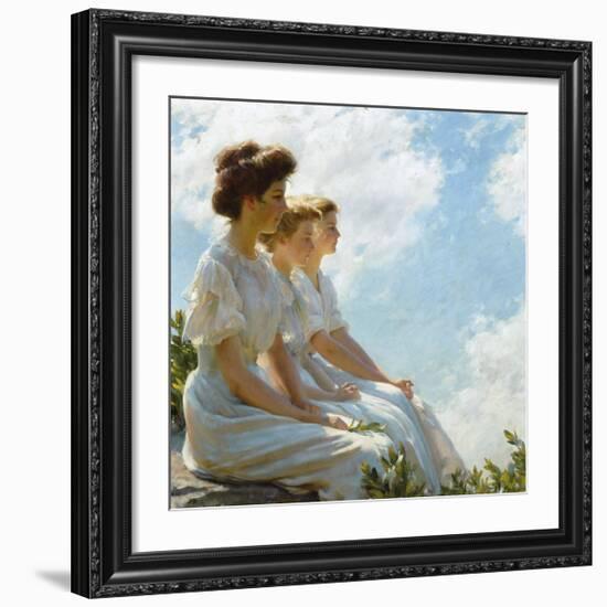 On the Heights-Charles Courtney Curran-Framed Premium Giclee Print