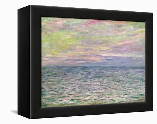 On the High Seas, Sunset at Pourville; Coucher De Soleil a Pourville, Pleine Mer, 1882-Claude Monet-Framed Premier Image Canvas