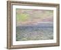 On the High Seas, Sunset at Pourville; Coucher De Soleil a Pourville, Pleine Mer, 1882-Claude Monet-Framed Giclee Print