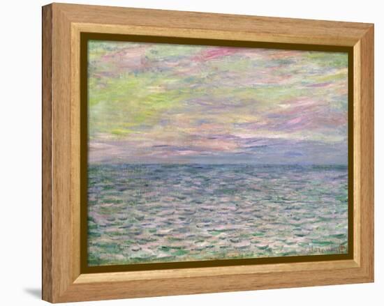 On the High Seas, Sunset at Pourville-Claude Monet-Framed Premier Image Canvas