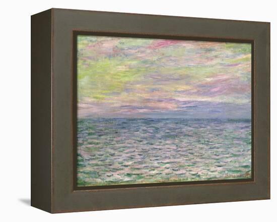 On the High Seas, Sunset at Pourville-Claude Monet-Framed Premier Image Canvas