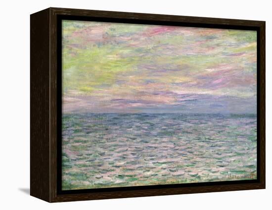 On the High Seas, Sunset at Pourville-Claude Monet-Framed Premier Image Canvas