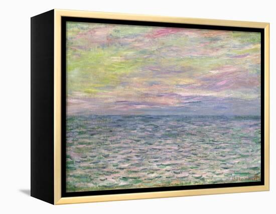 On the High Seas, Sunset at Pourville-Claude Monet-Framed Premier Image Canvas