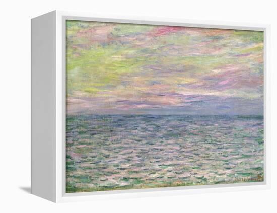 On the High Seas, Sunset at Pourville-Claude Monet-Framed Premier Image Canvas