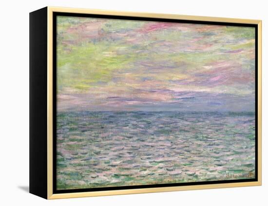 On the High Seas, Sunset at Pourville-Claude Monet-Framed Premier Image Canvas