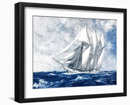 On the High Seas-Paul Strayer-Framed Giclee Print