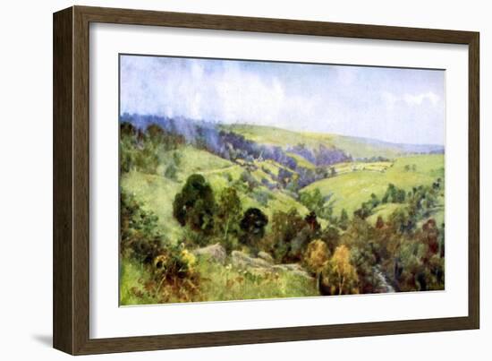 On the Hills Near Harrogate, Yorkshire, 1924-1926-George F Nicholls-Framed Giclee Print