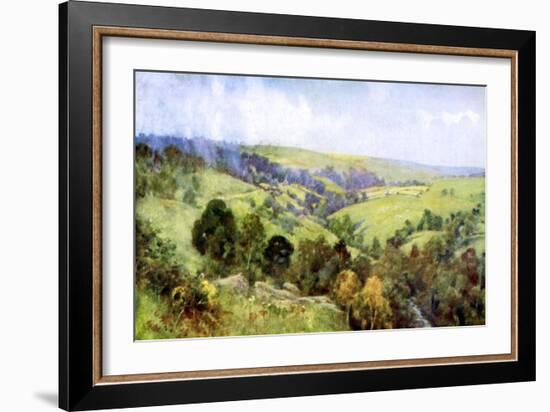 On the Hills Near Harrogate, Yorkshire, 1924-1926-George F Nicholls-Framed Giclee Print