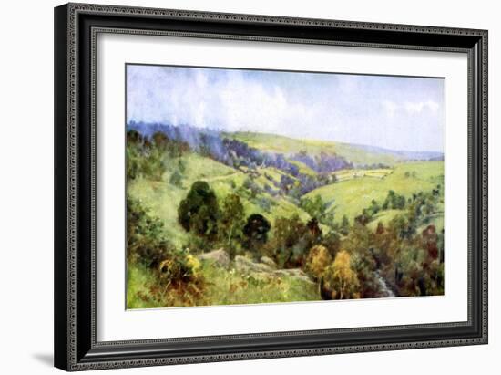 On the Hills Near Harrogate, Yorkshire, 1924-1926-George F Nicholls-Framed Giclee Print