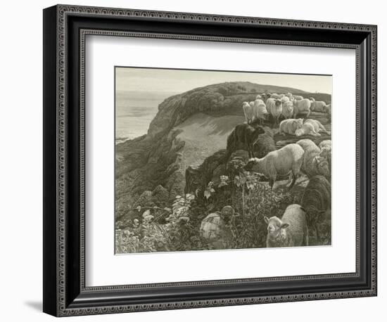 On the Hillside-William Holman Hunt-Framed Giclee Print