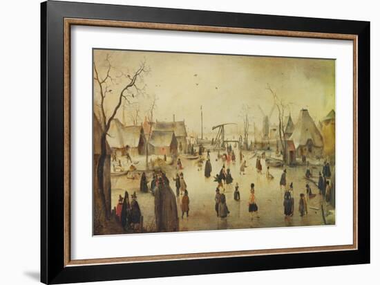 On the Ice, C. 1610-Hendrick Avercamp-Framed Giclee Print