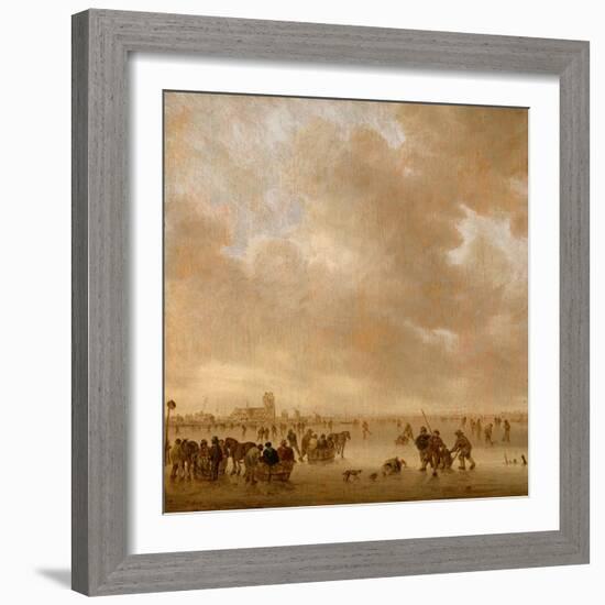 On the Ice Near Dordrecht, 1643-Jan Van Goyen-Framed Giclee Print