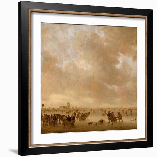 On the Ice Near Dordrecht, 1643-Jan Van Goyen-Framed Giclee Print