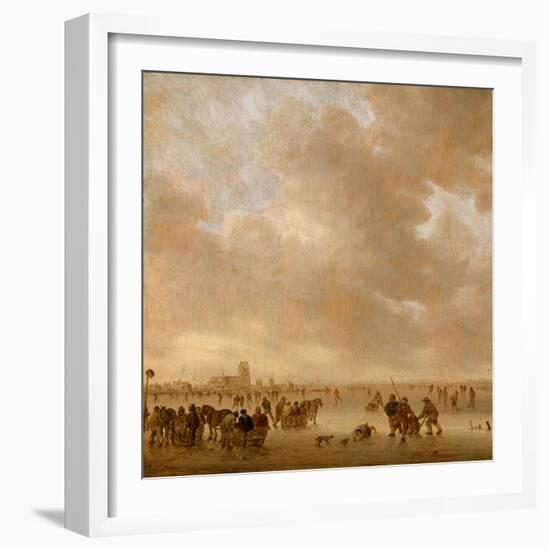 On the Ice Near Dordrecht, 1643-Jan Van Goyen-Framed Giclee Print