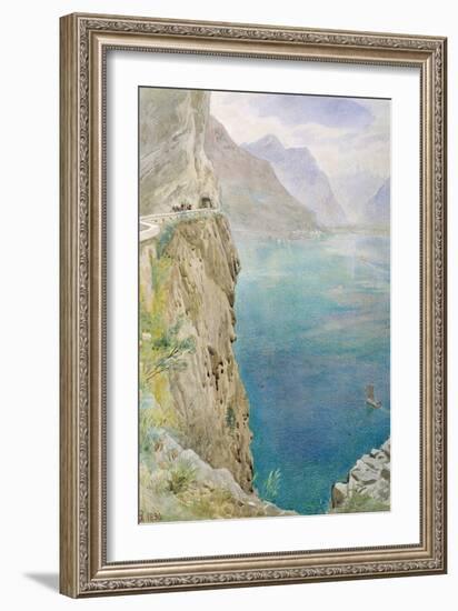 On the Italian Coast, 1896 (W/C on Paper)-Harry Goodwin-Framed Giclee Print