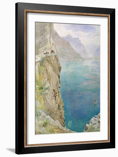 On the Italian Coast, 1896 (W/C on Paper)-Harry Goodwin-Framed Giclee Print