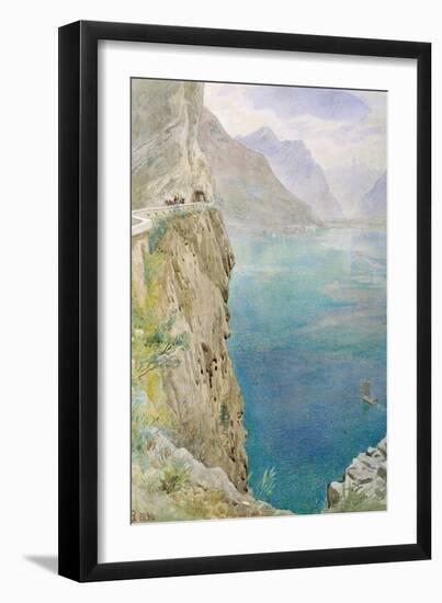 On the Italian Coast, 1896 (W/C on Paper)-Harry Goodwin-Framed Giclee Print