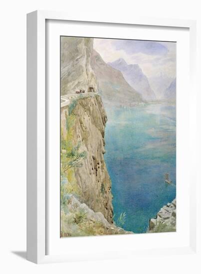 On the Italian Coast, 1896 (W/C on Paper)-Harry Goodwin-Framed Giclee Print