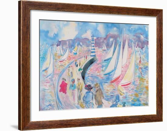 On the Jetty-Fay Powell-Framed Art Print