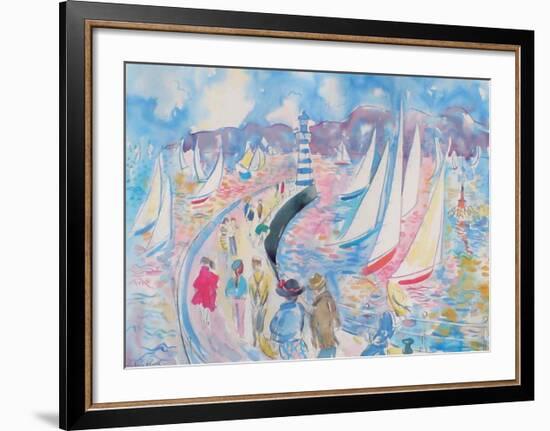 On the Jetty-Fay Powell-Framed Art Print