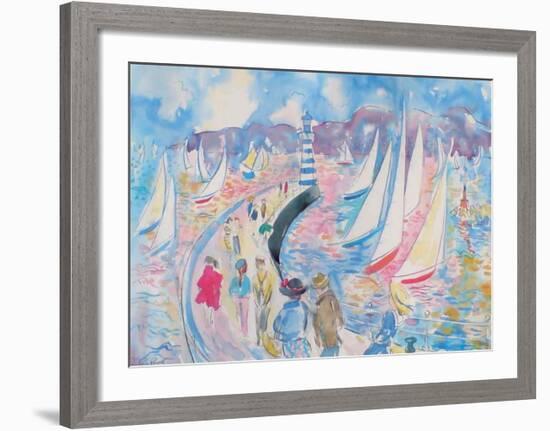 On the Jetty-Fay Powell-Framed Art Print