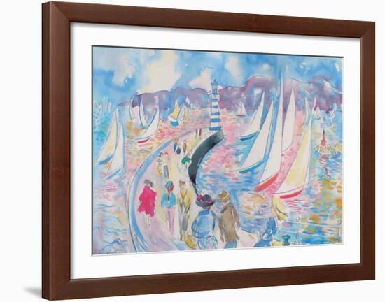 On the Jetty-Fay Powell-Framed Art Print