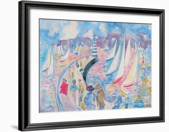 On the Jetty-Fay Powell-Framed Art Print