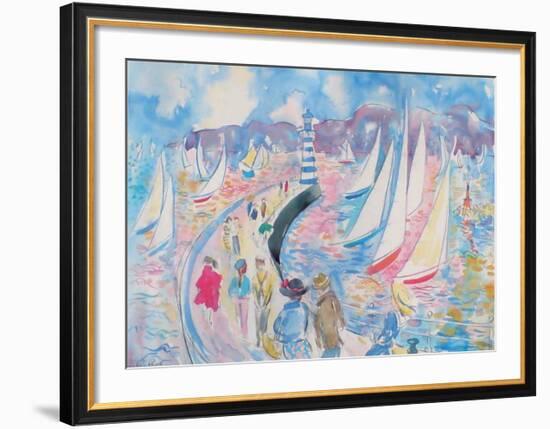 On the Jetty-Fay Powell-Framed Art Print